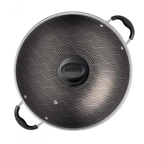 Wok 32cm 4,4l Paris Chumbo Alumínio Com Revestimento Antiaderente
